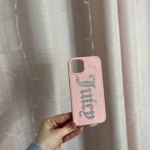 Juicy Couture bling velvet iphone 13 case